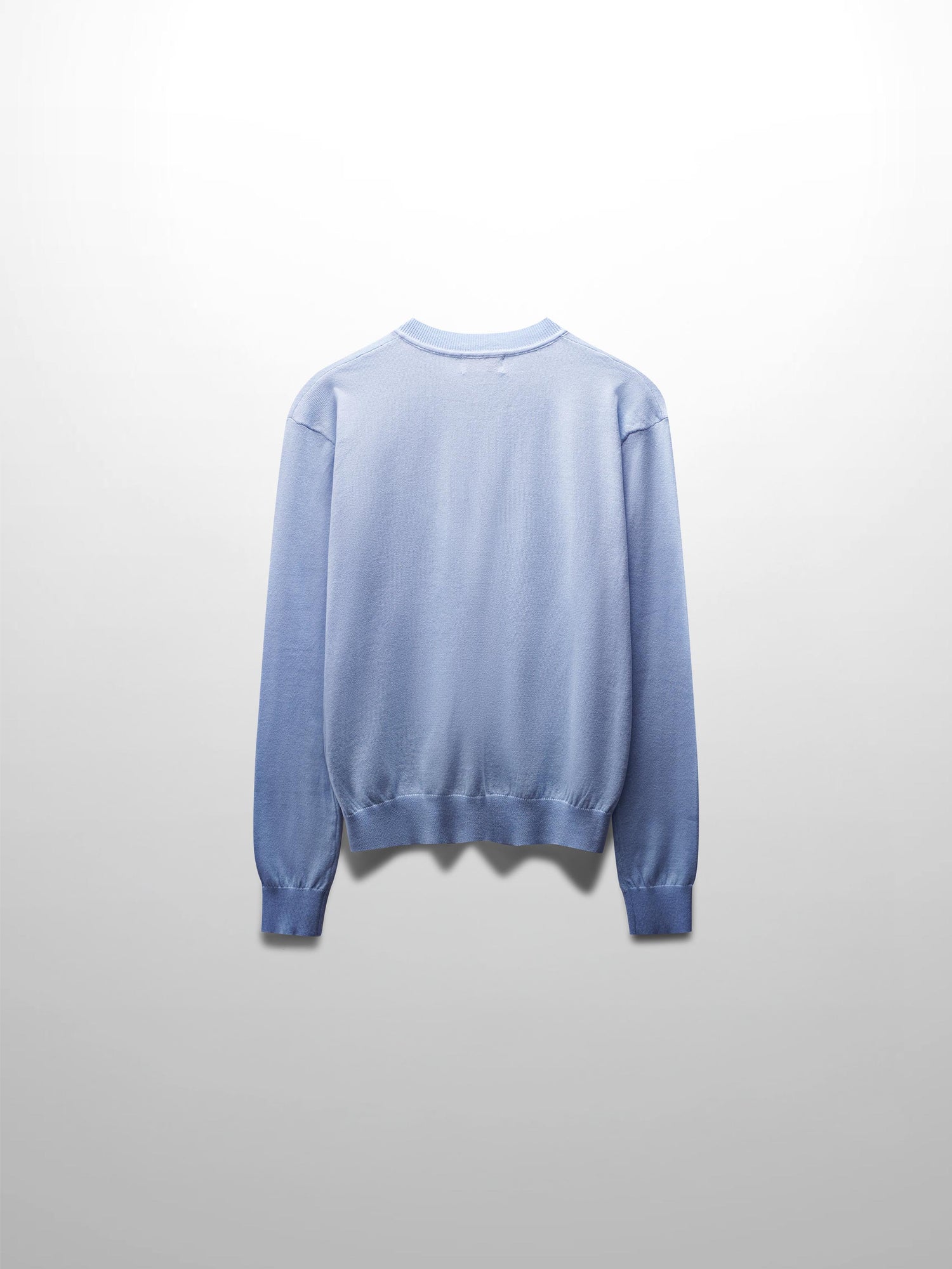 High V Lightweight Sweater-LT Blue