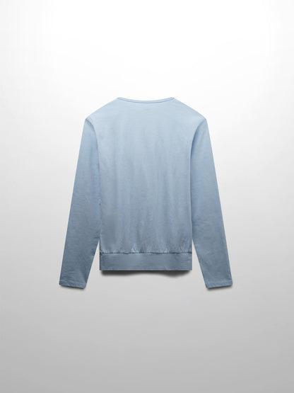 Crew Bomber Tee-Light Blue