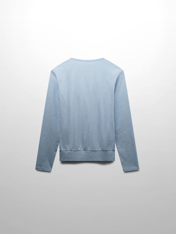Crew Bomber Tee-Light Blue