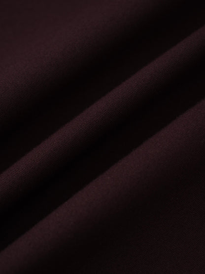 Basic A-Line Skirt-Brown