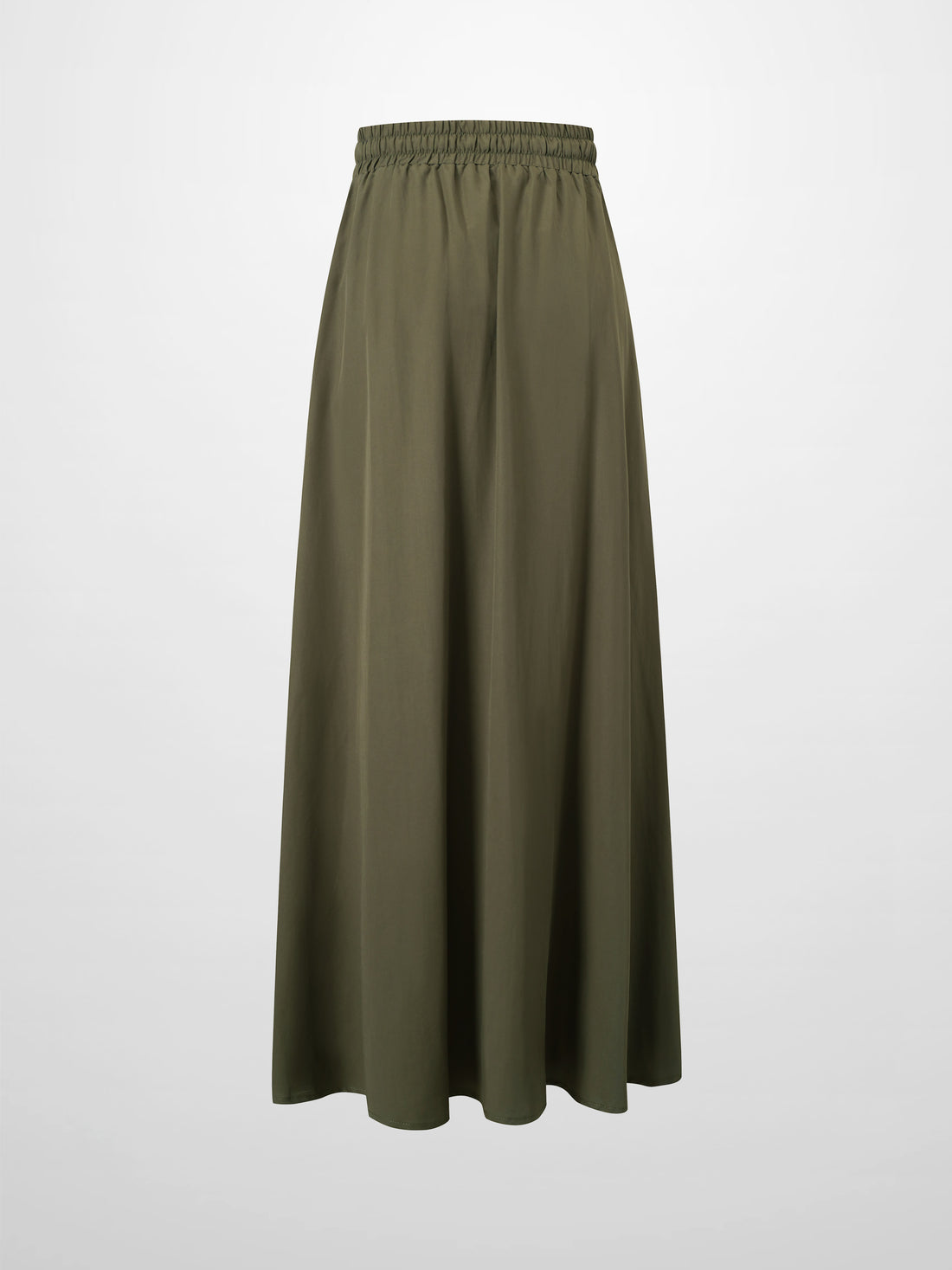 Drawstring Circle Skirt-Olive