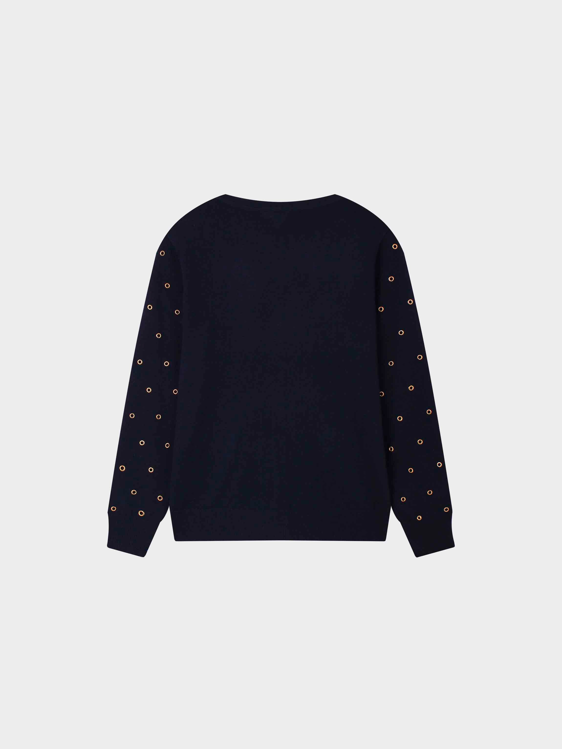 Grommet Cardigan-Navy