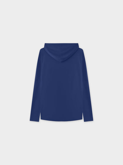 ZIP UP HOODIE-NAVY