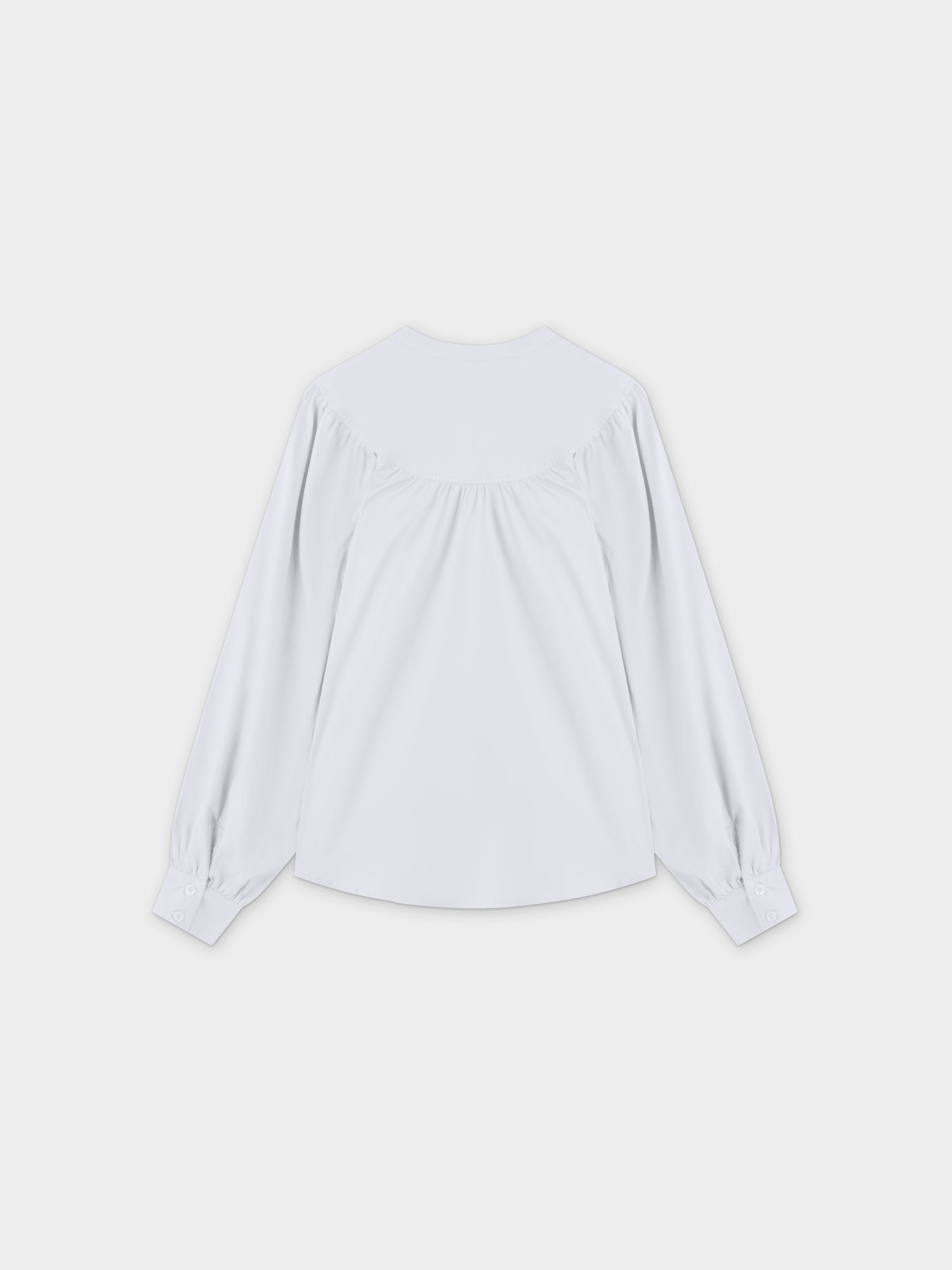 Blusa Top Fruncida-Blanco