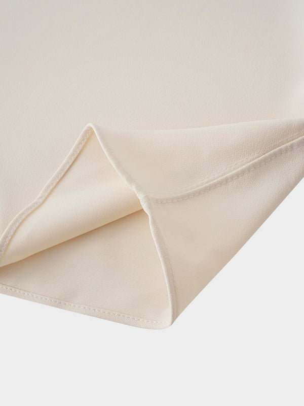 Crepe Slip Dress-Ivory
