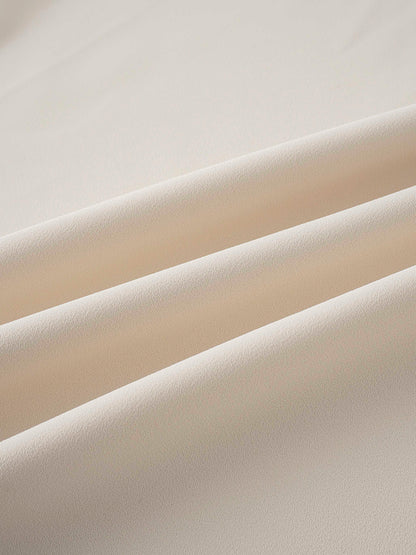 Crepe Slip Dress-Ivory