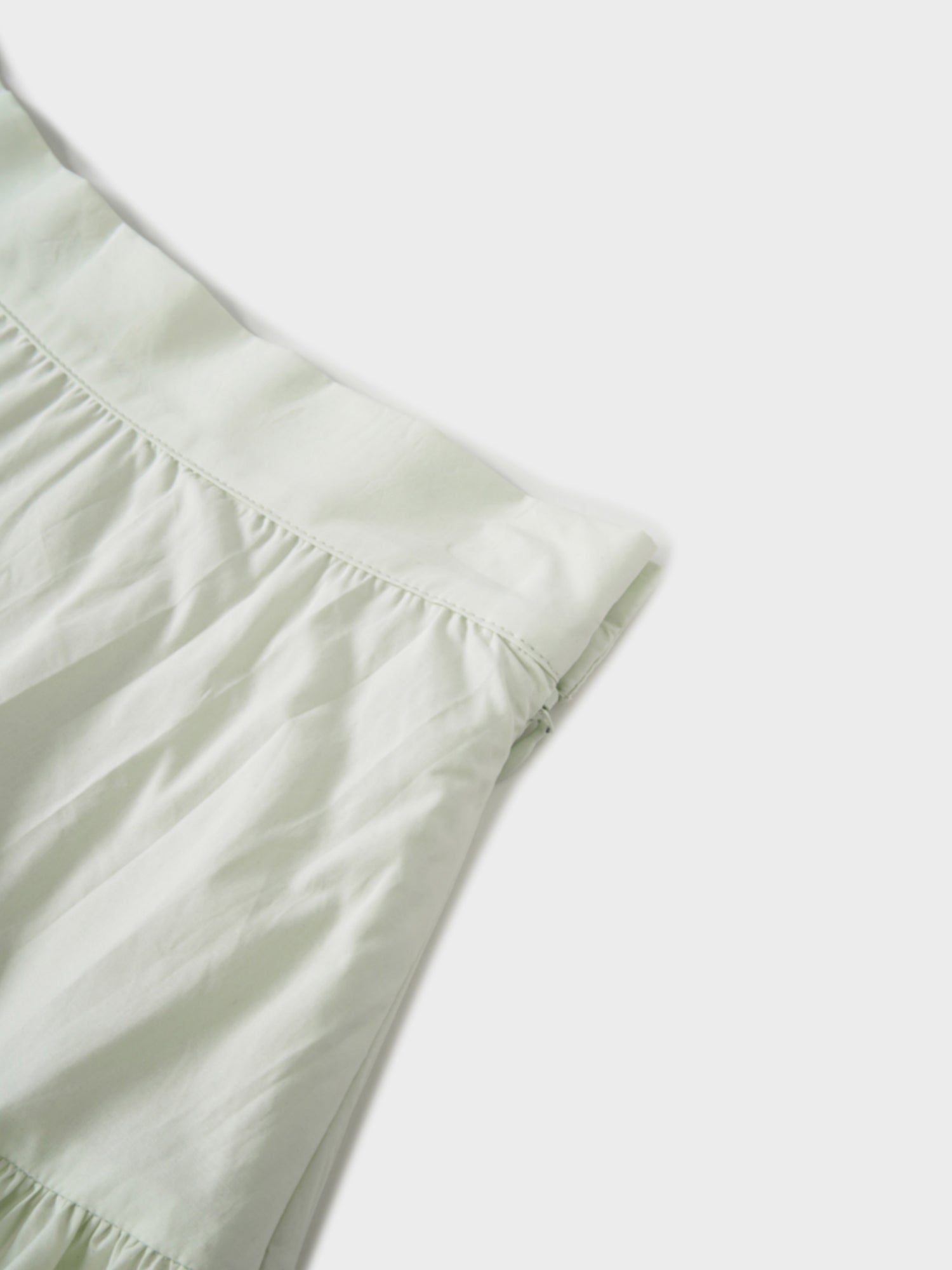 Border Cut Out Yoke Skirt-Mint