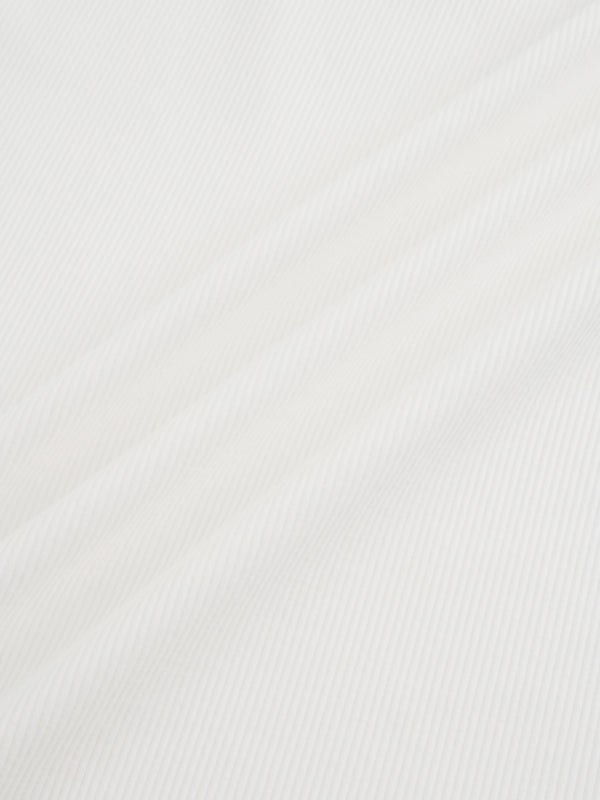 Ribbed Crew Bomber-White