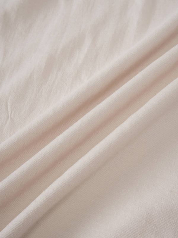 Pleat Top Silk/Linen Blend Dress-Oatmeal