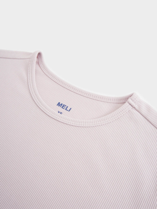 Ribbed Crew Bomber-Lavender