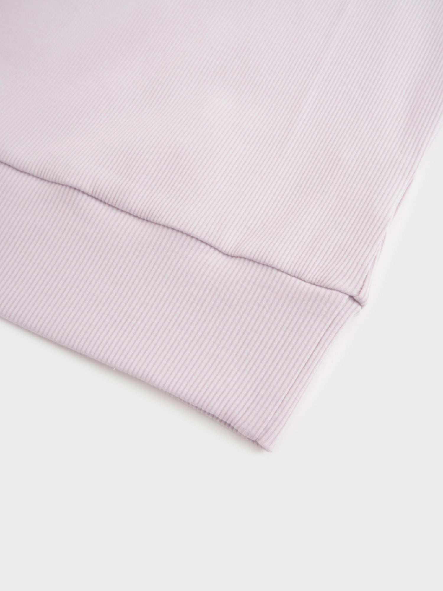 Ribbed Crew Bomber-Lavender