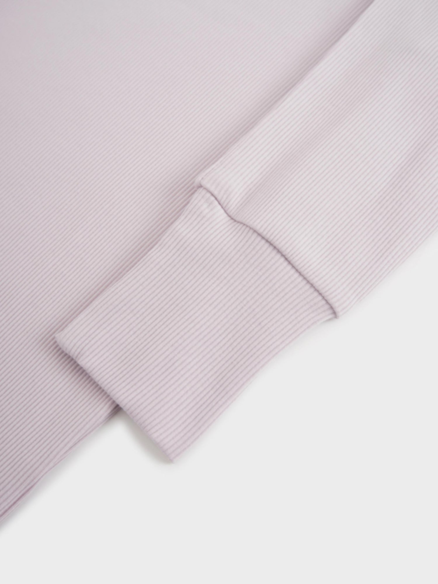 Ribbed Crew Bomber-Lavender