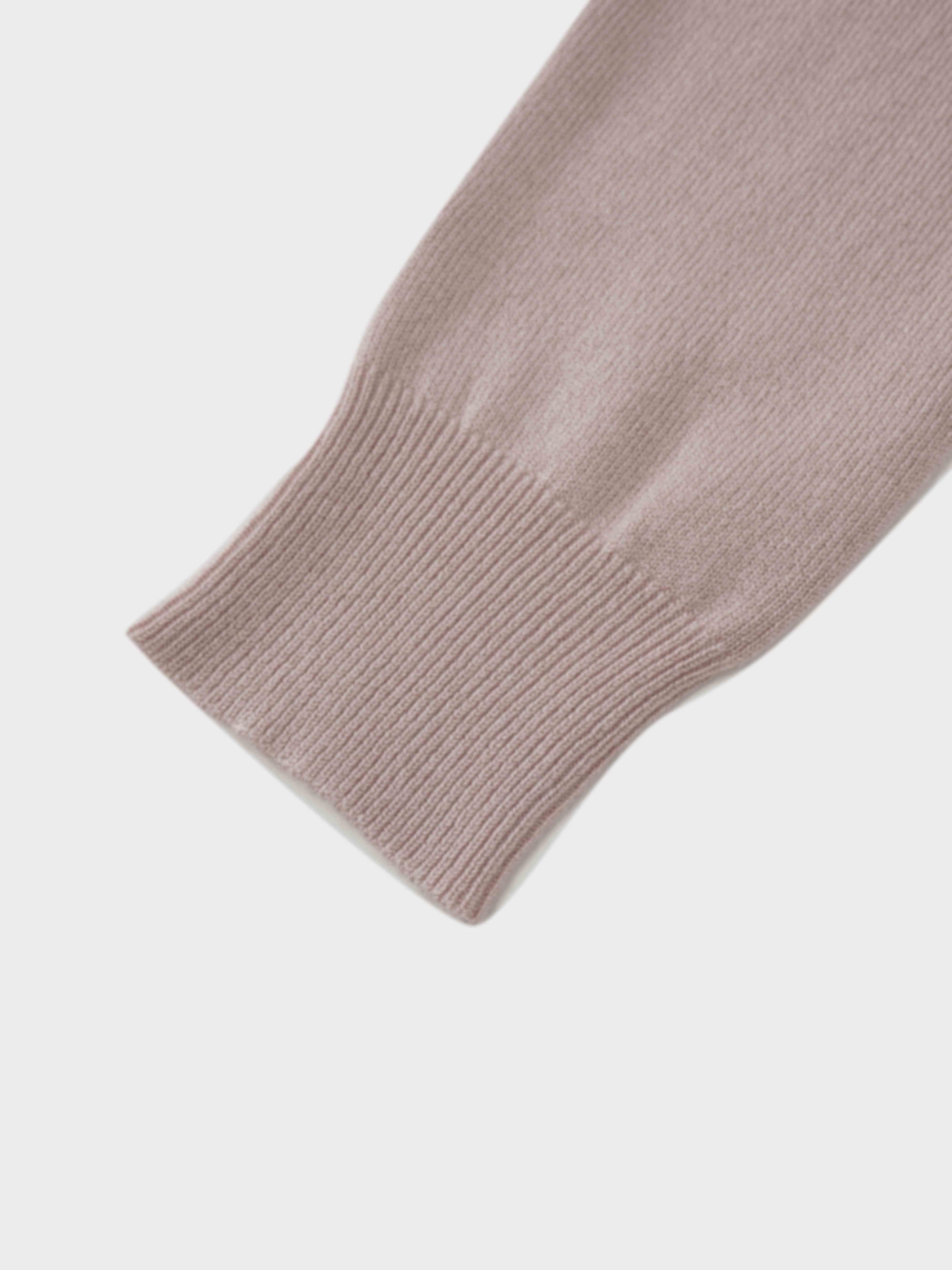 Ruffle Design Cardigan-Mauve