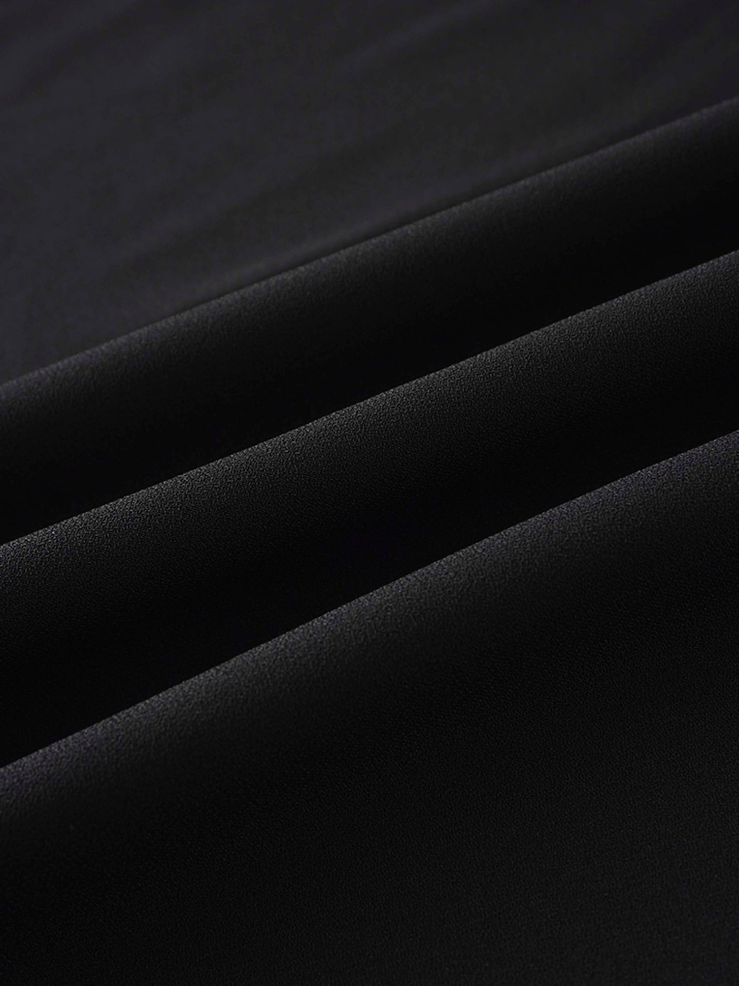 Crepe Slip Dress-Black
