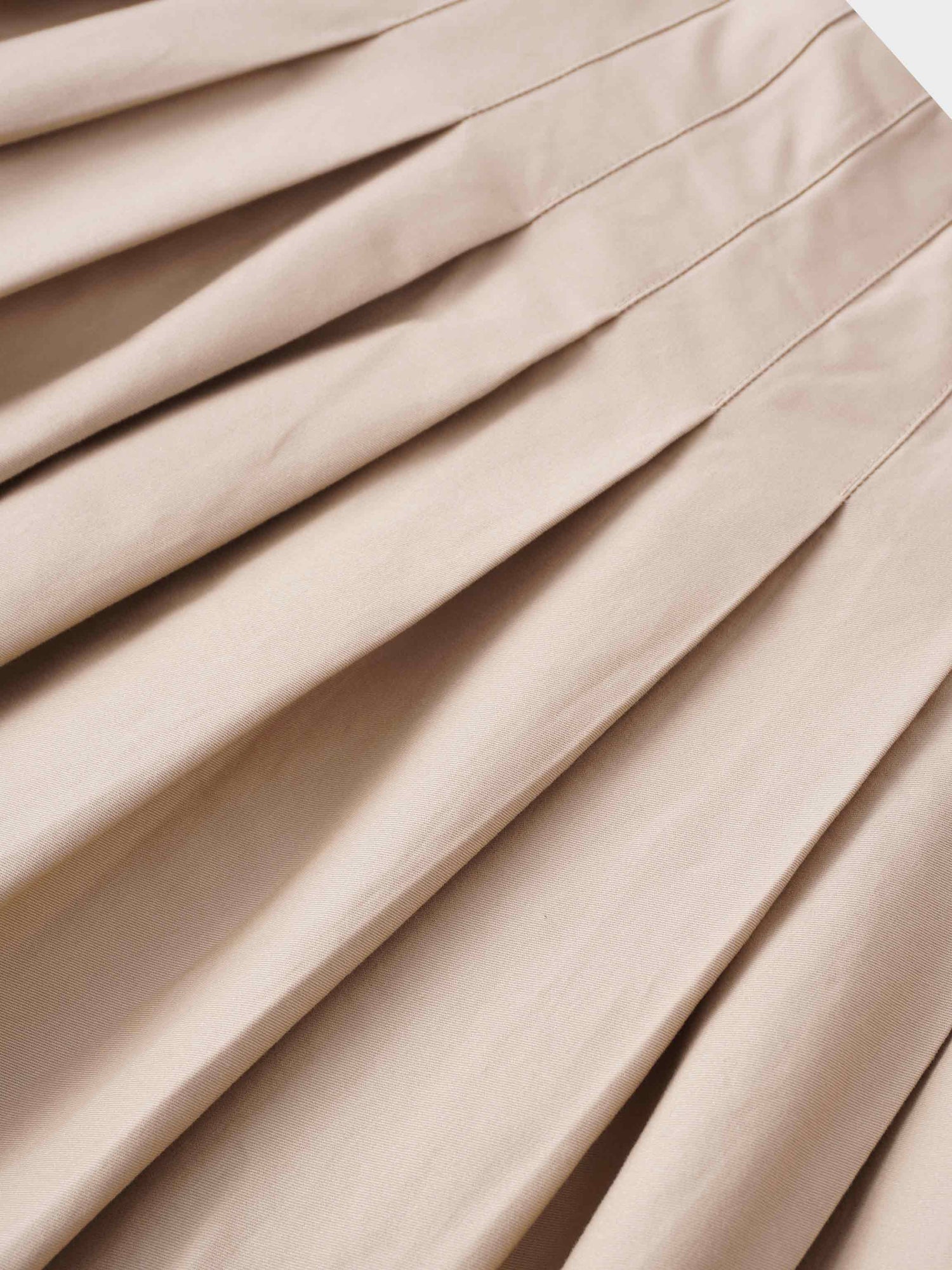 Full Pleated Skirt-Tan