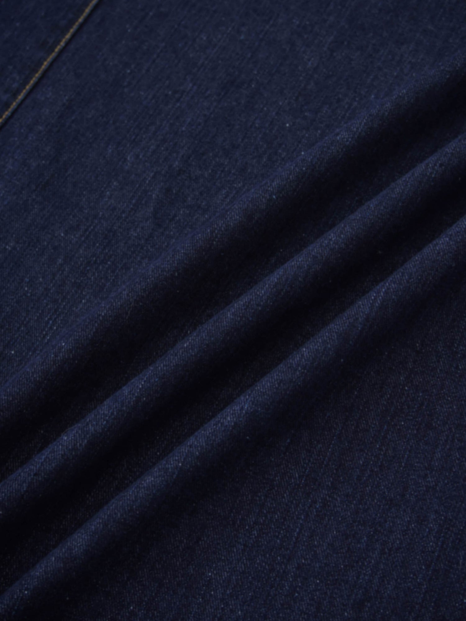 Stitched Design Denim Skirt-Dark Blue