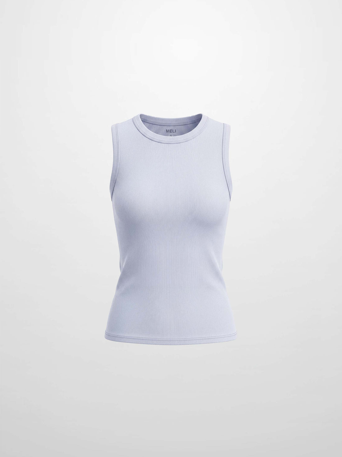 Sleeveless Basic Tee-Light Blue