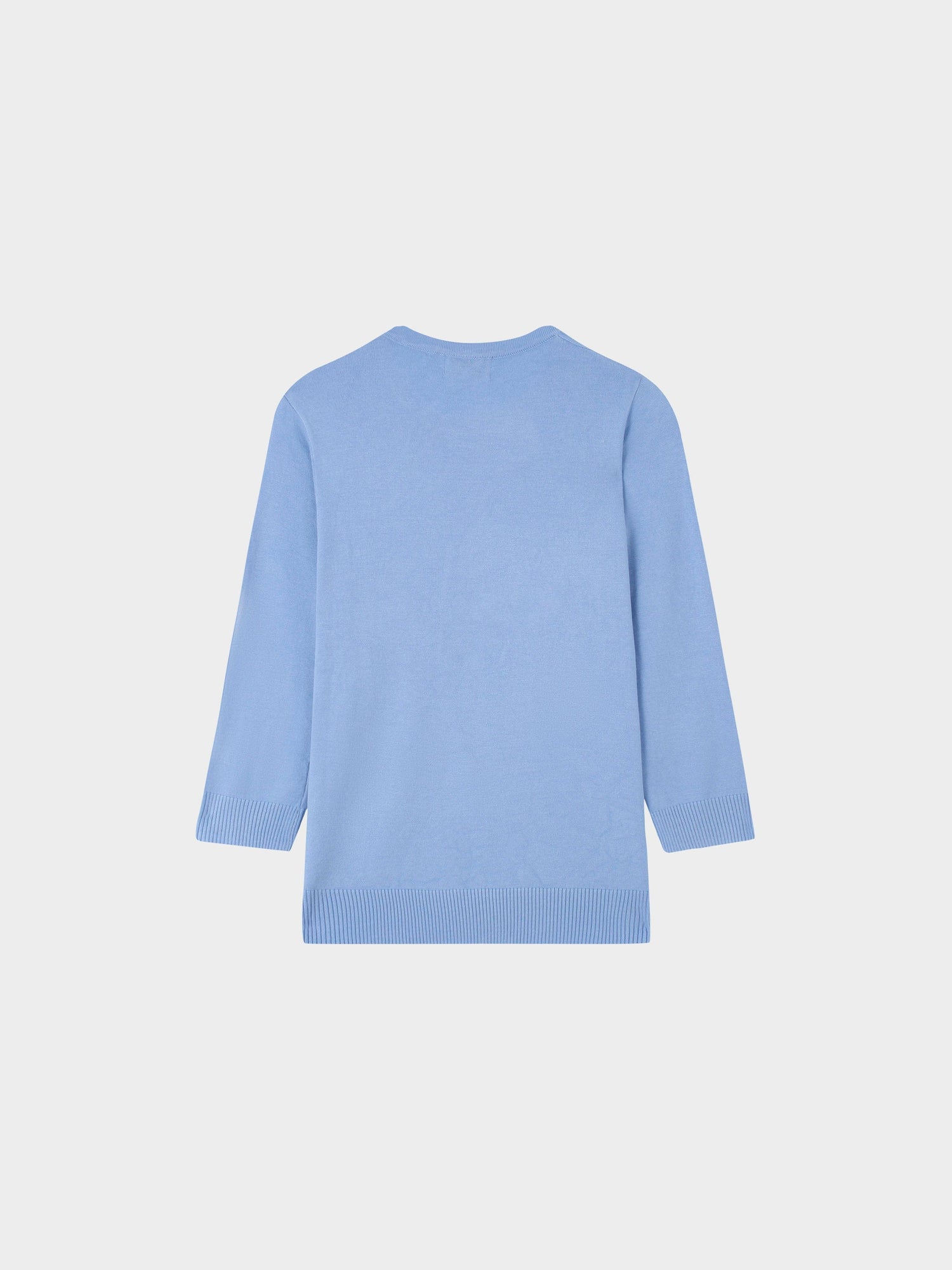 Basic Crew Sweater 3Q-Periwinkle