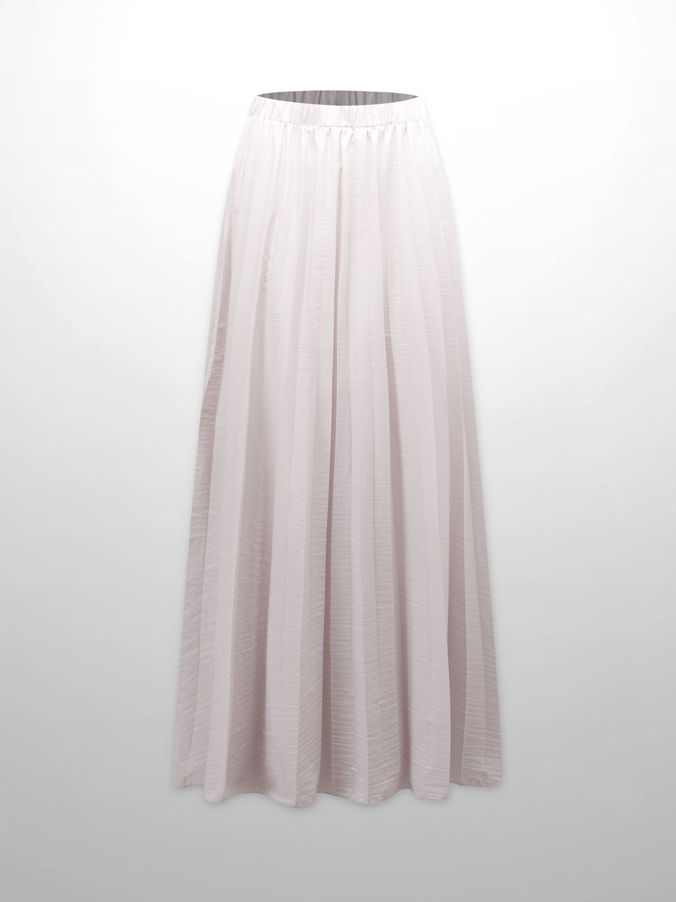 Nylon Circle Skirt-Ice Grey