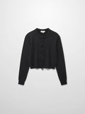 5 Bow Crop Cardigan-Black