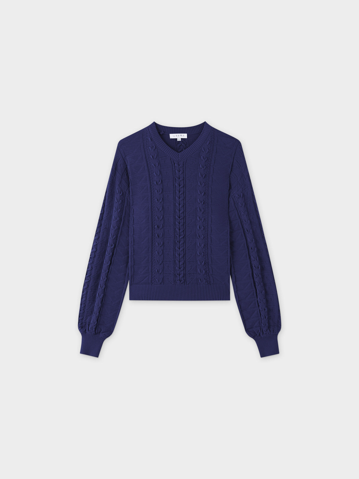 Cross Stitch Sweater-Navy