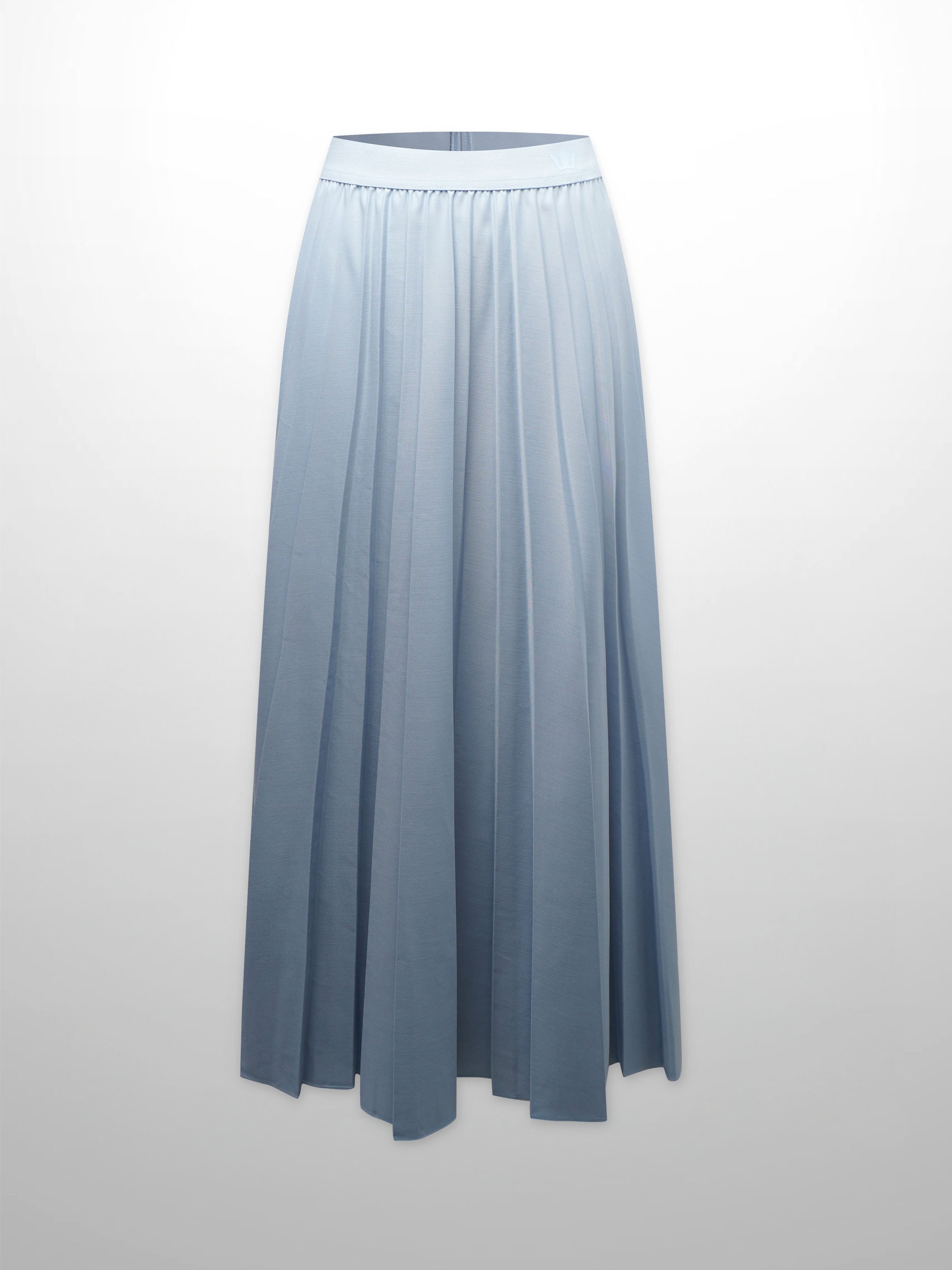 PLEATED SKIRT 37&quot;-POWDER BLUE