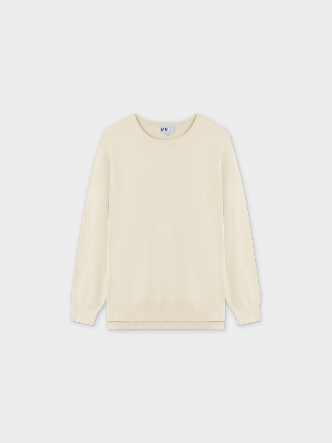 Oversized Lightweight Sweater-Ivory