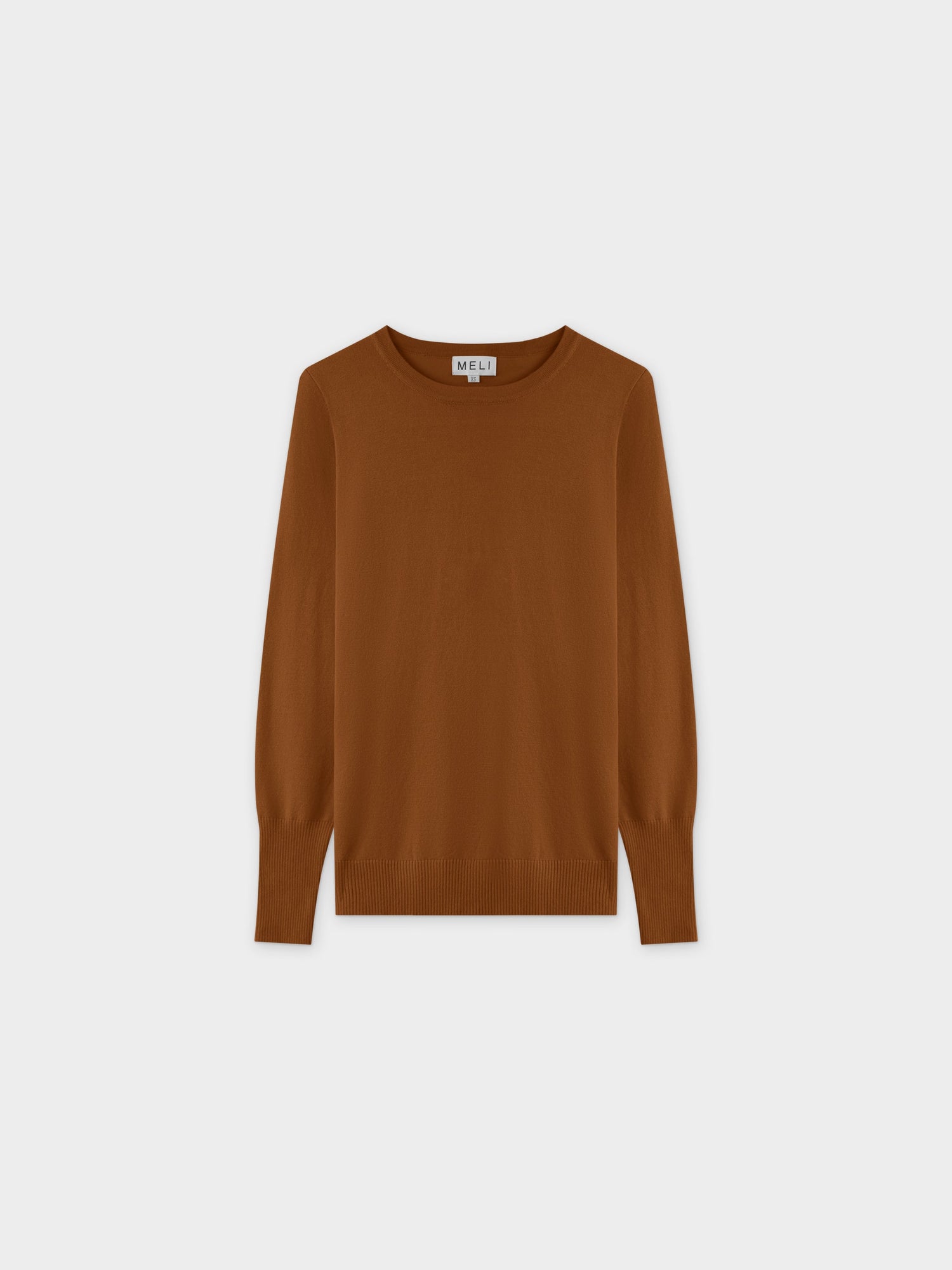 Jersey Basic Crew LS-Marrón