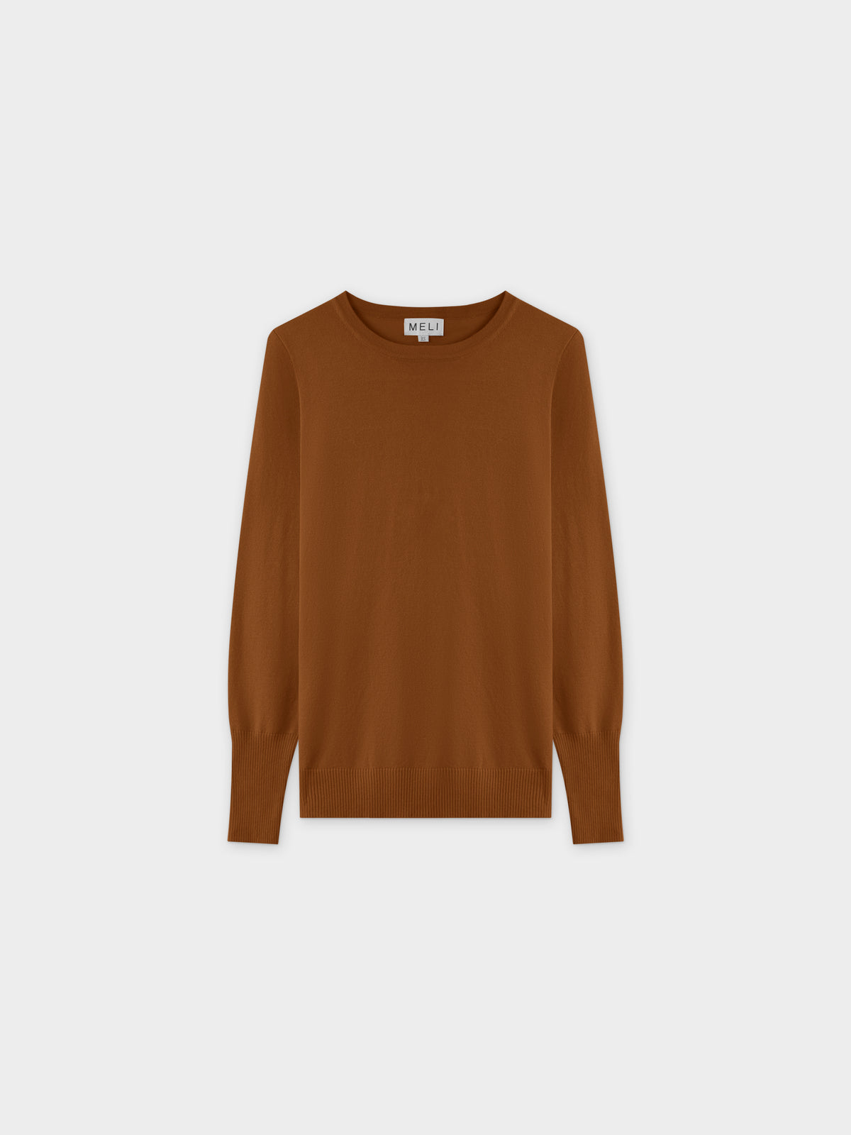 Basic Crew Sweater LS-Brown