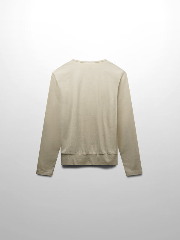 Crew Bomber Tee-Taupe
