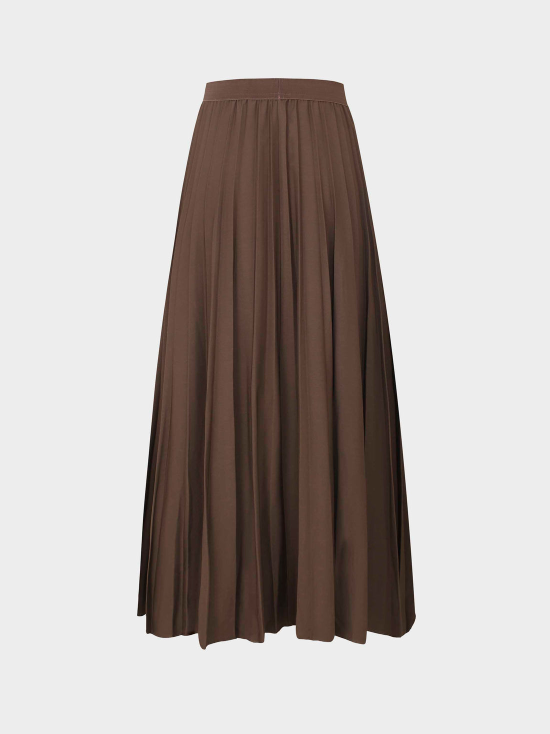 Pleated Skirt 35&quot;-Brown