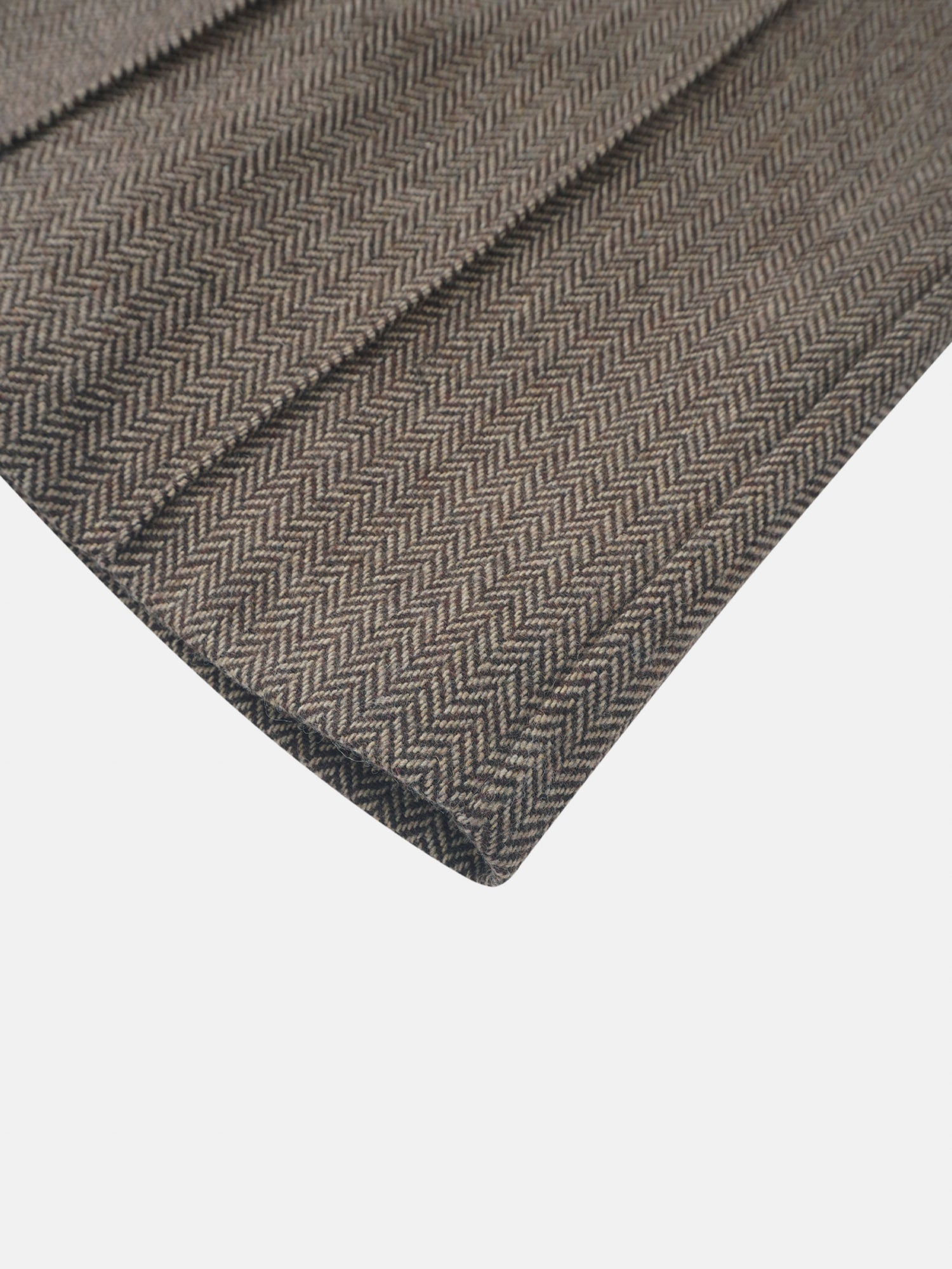 Herringbone Pocket Detail Skirt - Brown/Tan