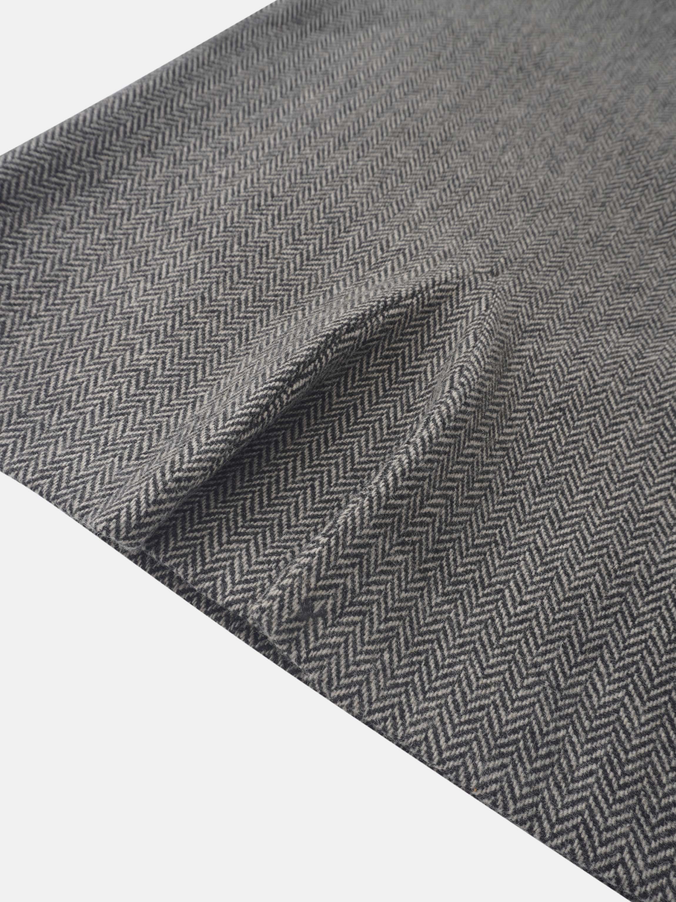 Herringbone Pocket Detail Skirt - Black/White