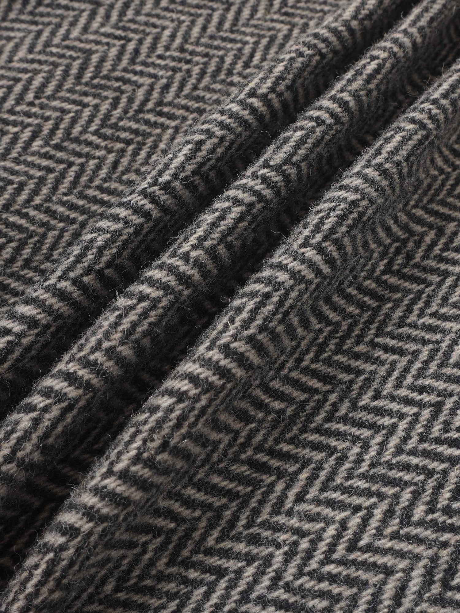 Herringbone Pocket Detail Skirt - Black/White