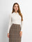 ASYMETRICALBUTTON COLLAR SWEATER CREAM