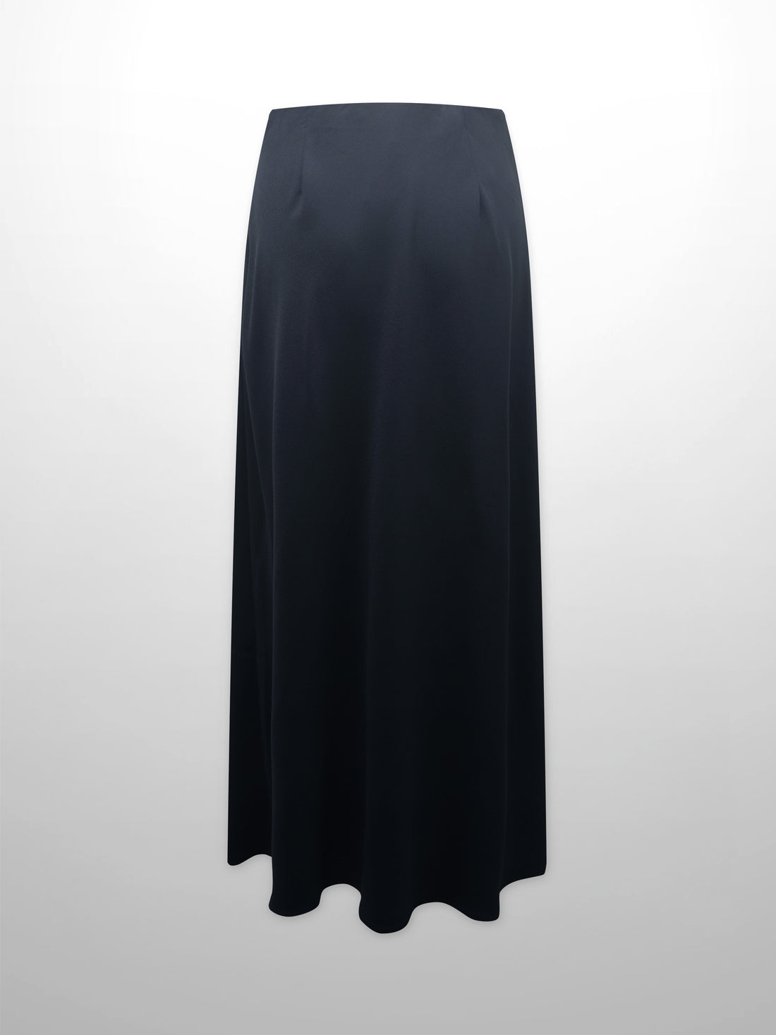 Crepe Slip Skirt-Navy