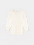 Basic Crew Sweater 3Q-Cream