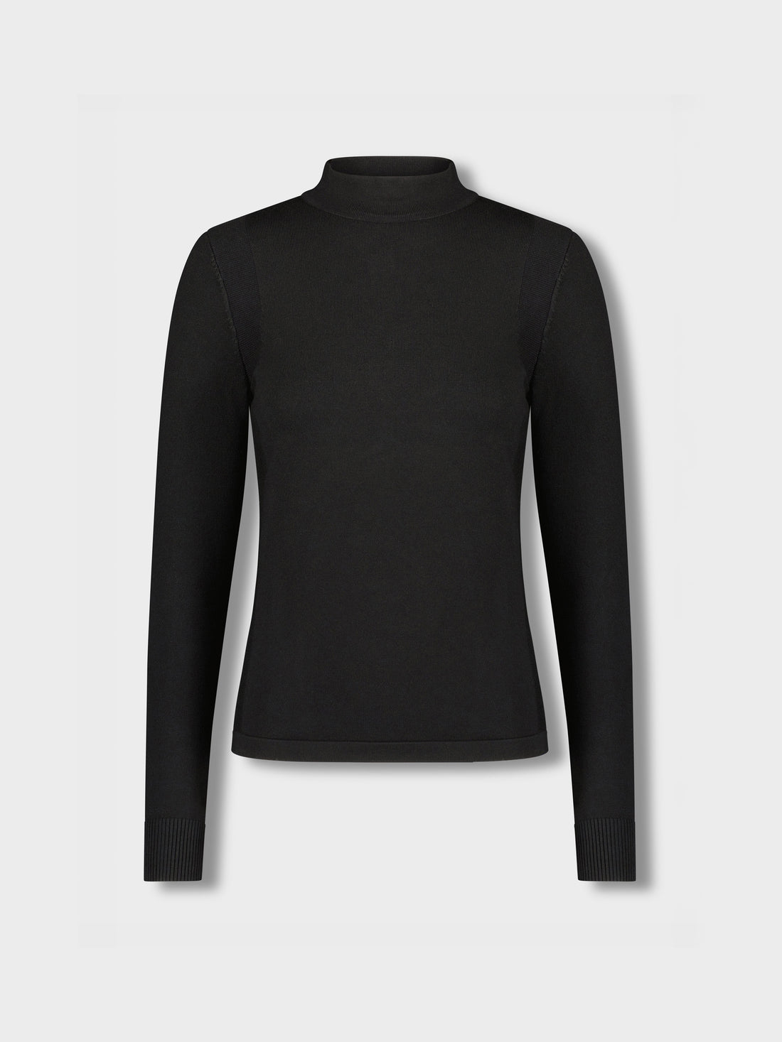 Basic Mock Neck Turtleneck - Black