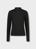 Basic Mock Neck Turtleneck - Black