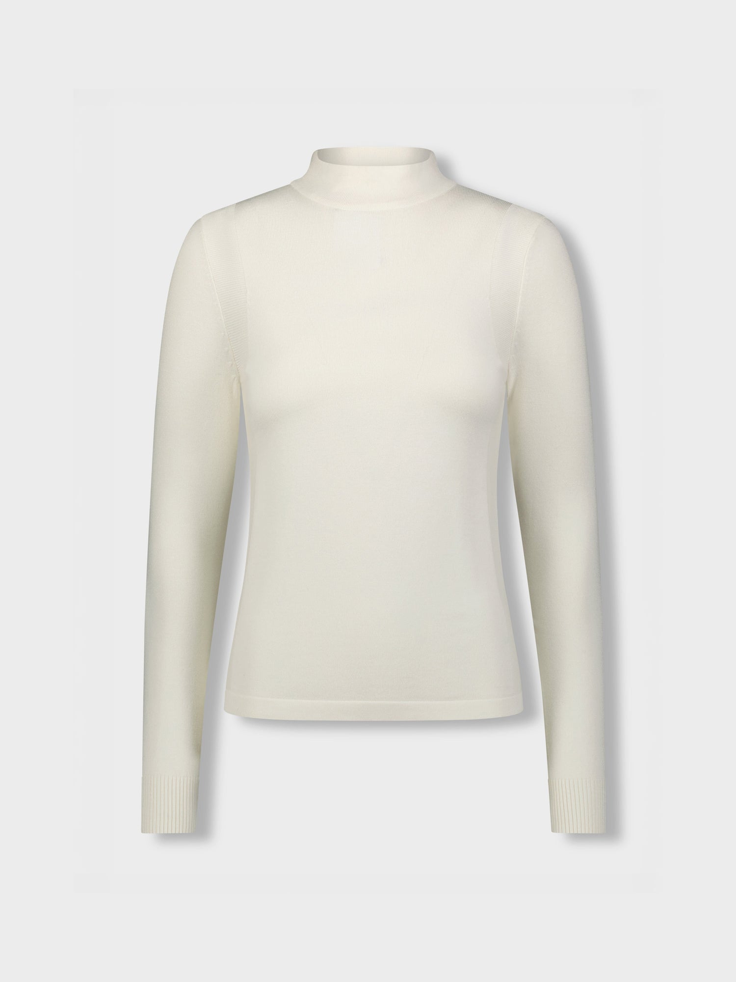 Basic Mock Neck Turtleneck - Cream