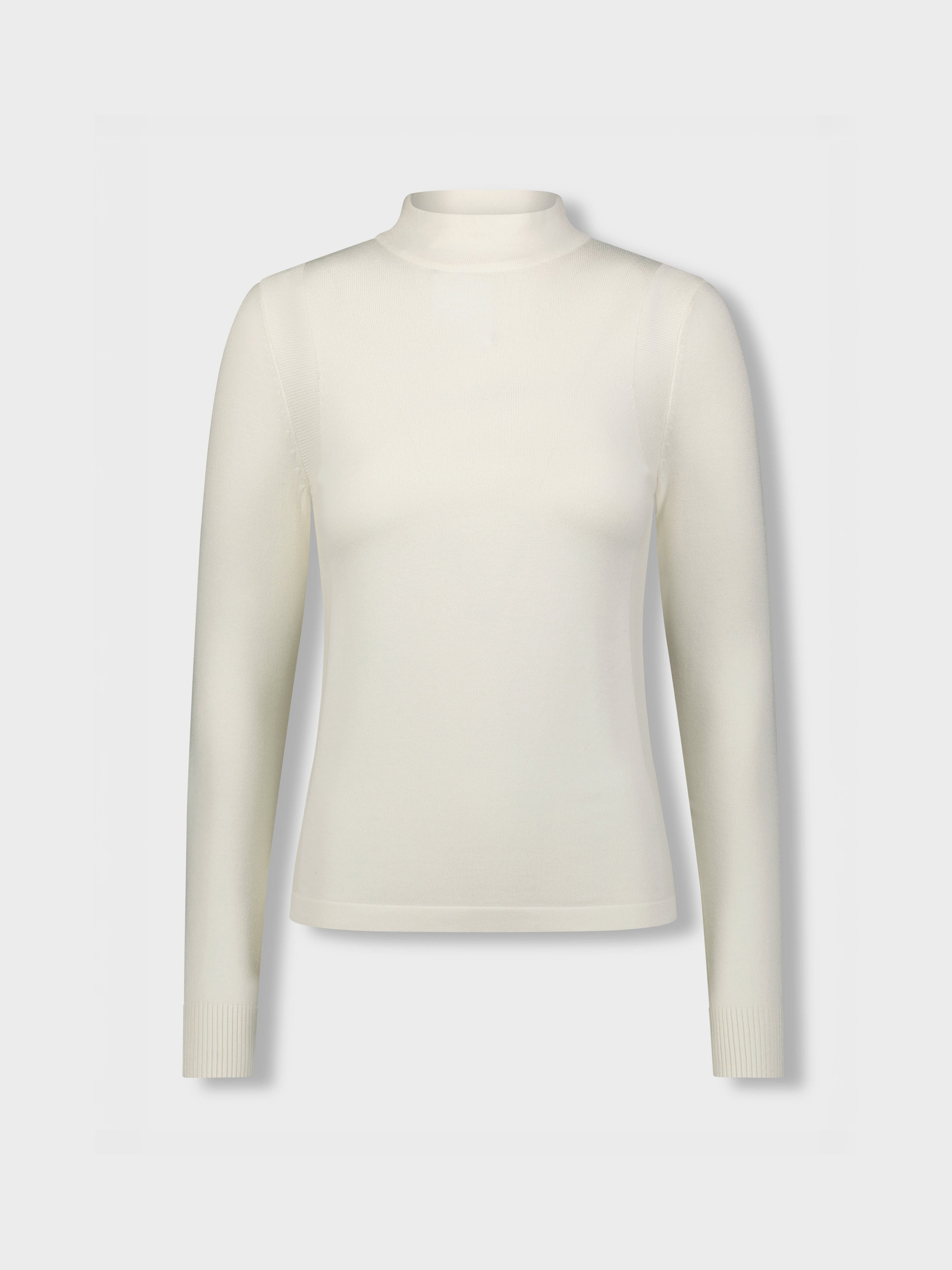 Basic Mock Neck Turtleneck - Cream