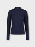 Basic Mock Neck Turtleneck - Navy