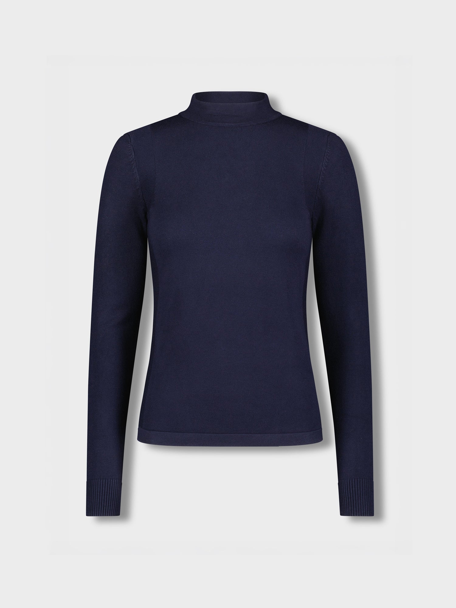 Basic Mock Neck Turtleneck - Navy