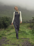 Basic Wool Blend Slip Dress-Grey