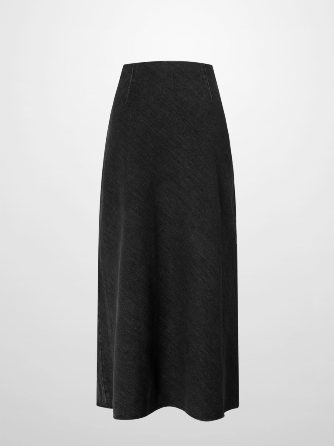 Classic Denim Skirt 37&quot;-Black