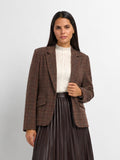 Blazer-Brown Plaid