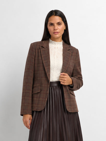 Blazer-Brown Plaid