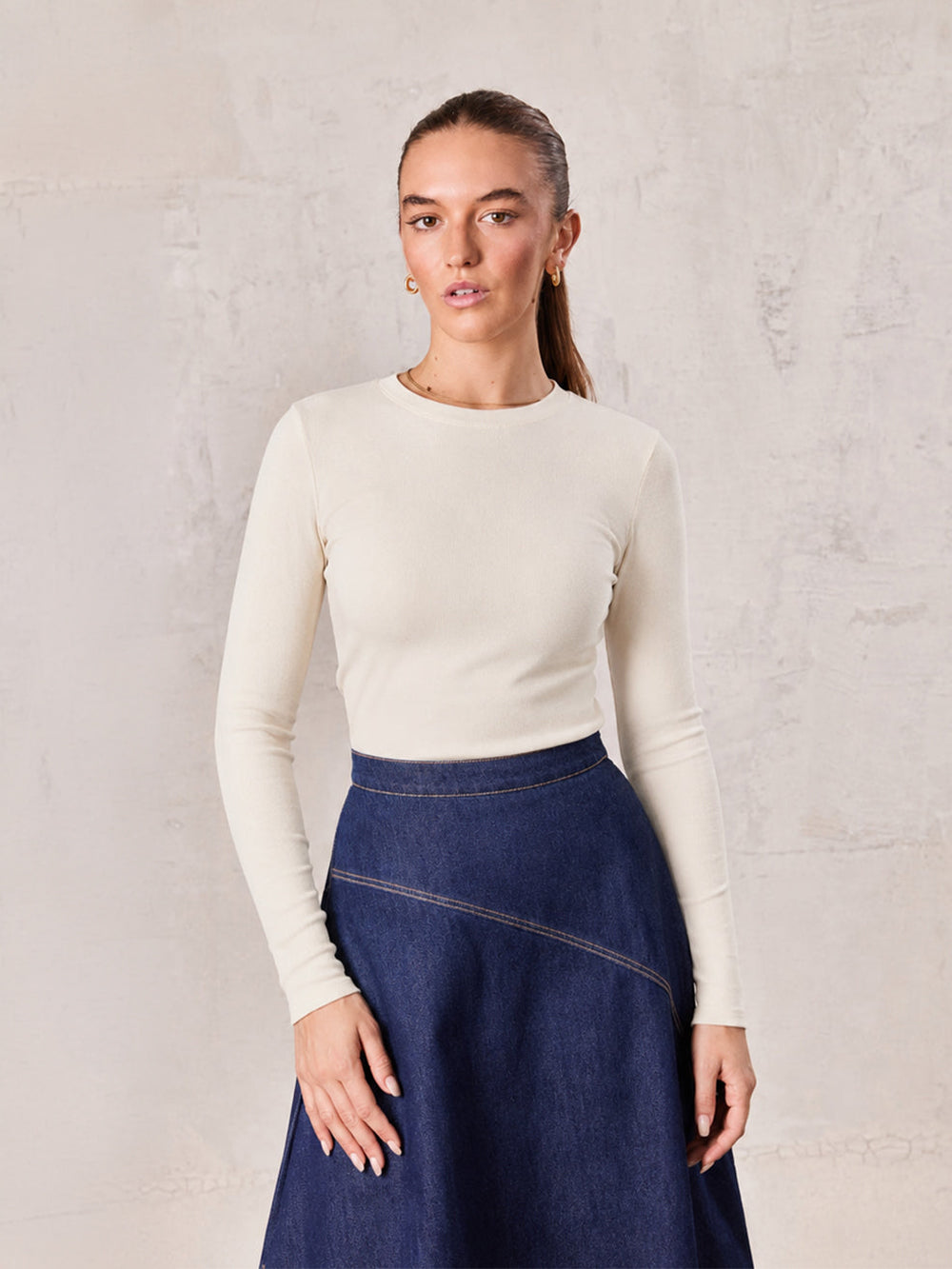 CLASSIC TEE LONG SLEEVE-IVORY
