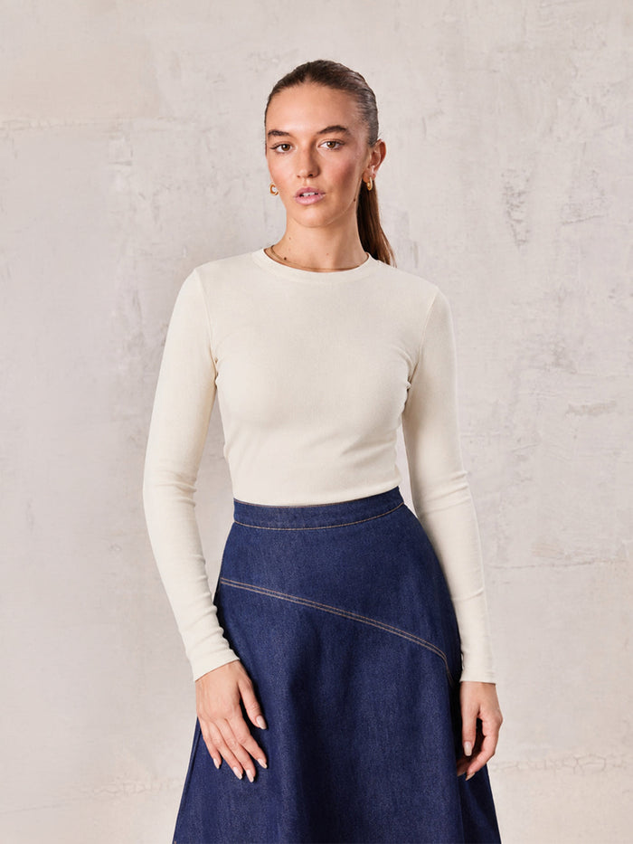 CLASSIC TEE LONG SLEEVE-IVORY