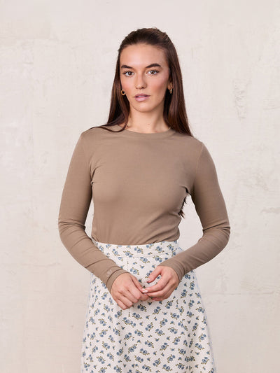 CLASSIC TEE LONG SLEEVE-KHAKI